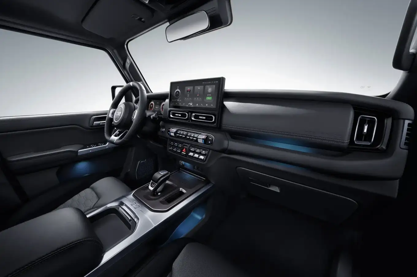 212 Interior · Consolă · detaliu
